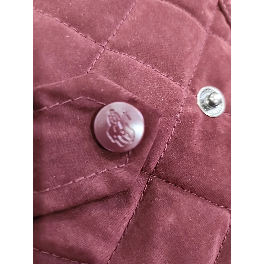Outback Trading CO. Women’s Microsuede Quilted Equestrian Vest,szM,maroon,NWT - Picture 10 of 13
